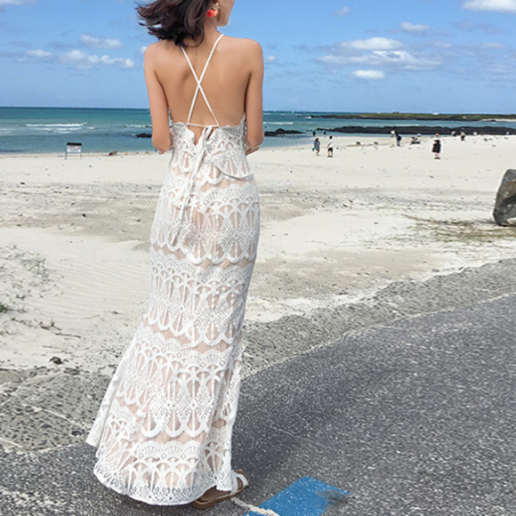 backless beach dress